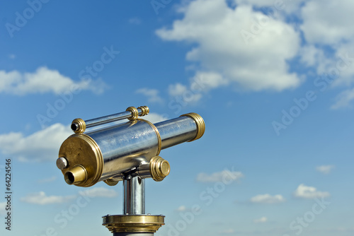 antique telescope photo