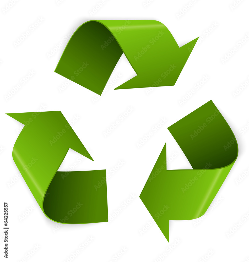 Obraz premium Recycling symbol vector
