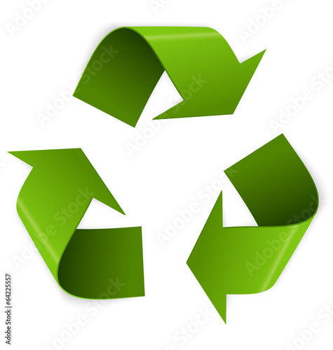 Recycling symbol vector