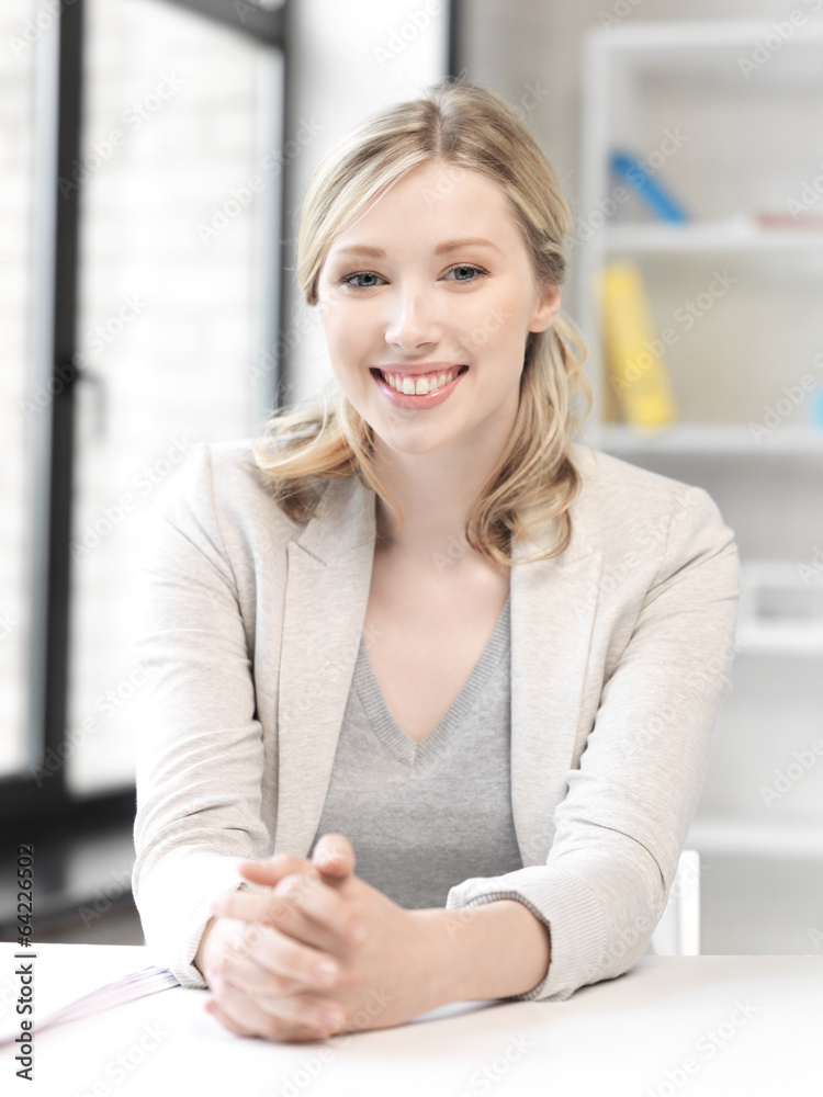 happy and smiling woman