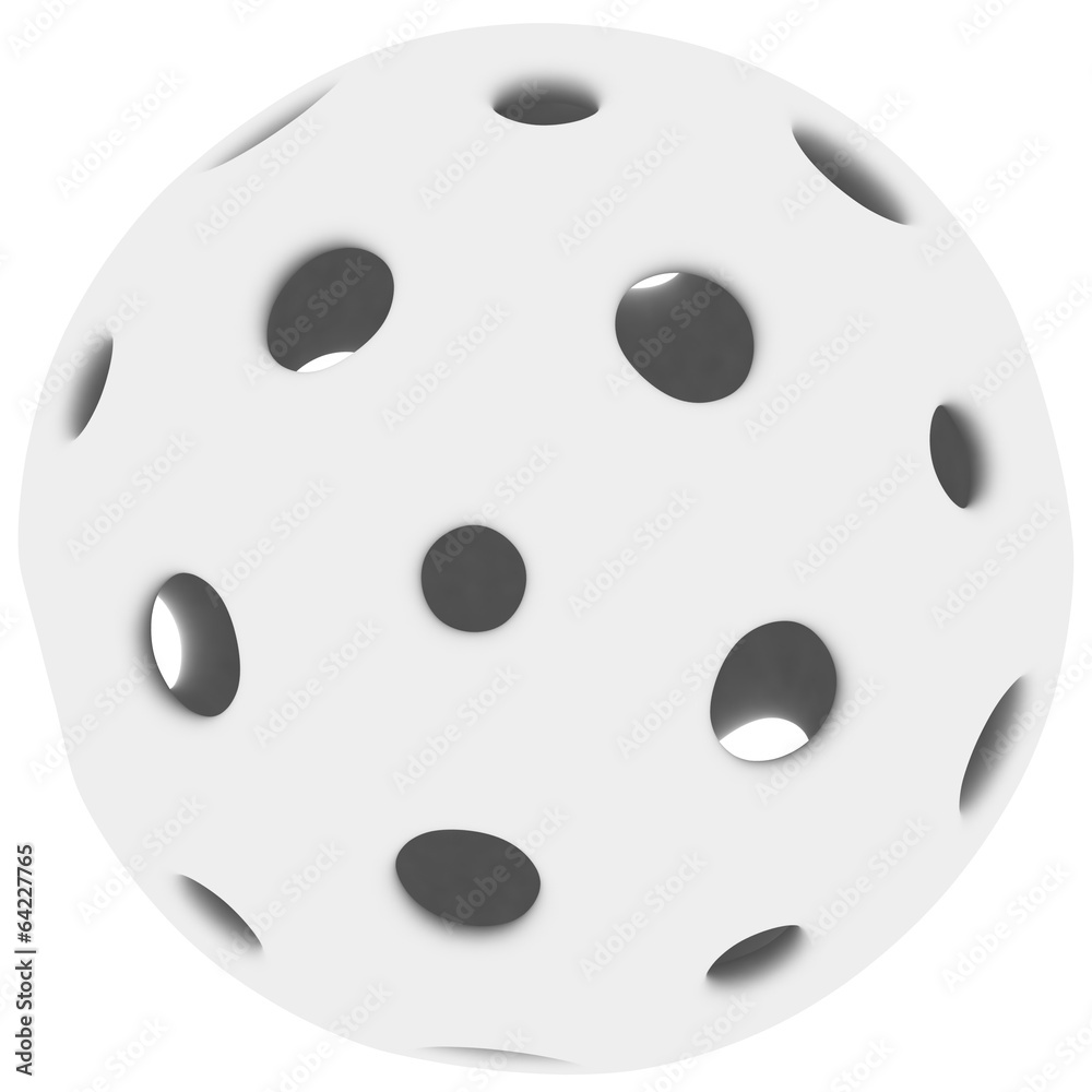Hollow ball isolated on white background Hollow ball isolated on white background