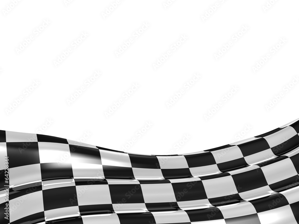 Fototapeta premium Checkered flag texture.