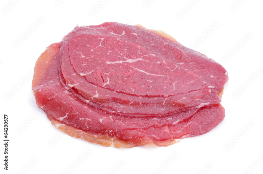 thin beef fillets to prepare carpaccio