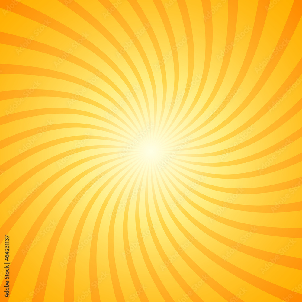 Obraz premium Orange color burst background. Vector background