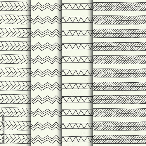 Set of hand drawn textures