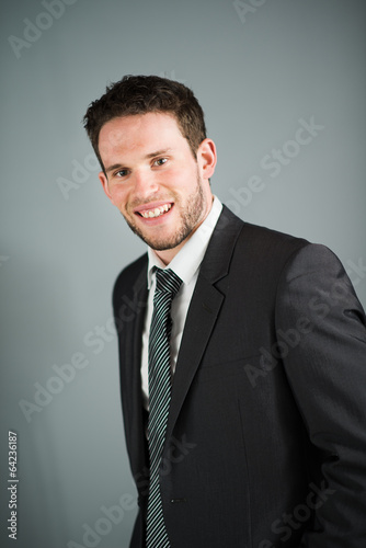 handsome young executive business man