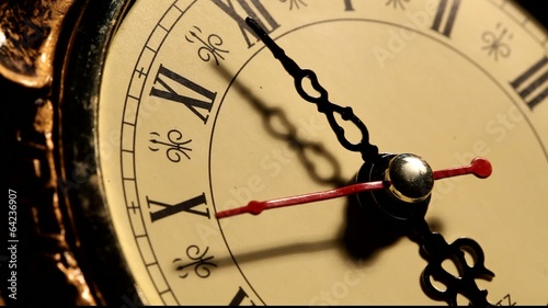 Close up of an Old clock face 