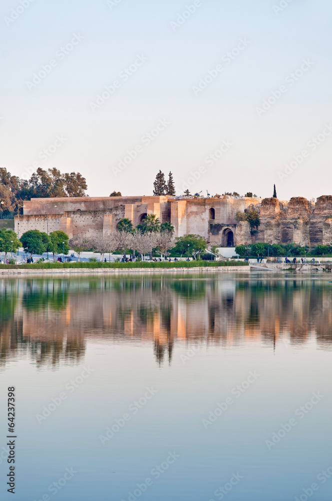 Agdal pond at Meknes, Morocco