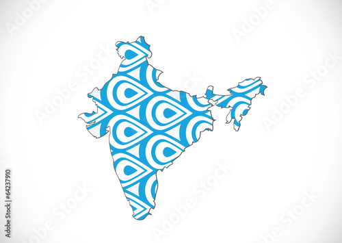 Map of India idea design photo
