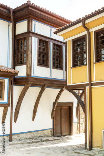 Typical architecture in the old town, Plovdiv, Bulgaria