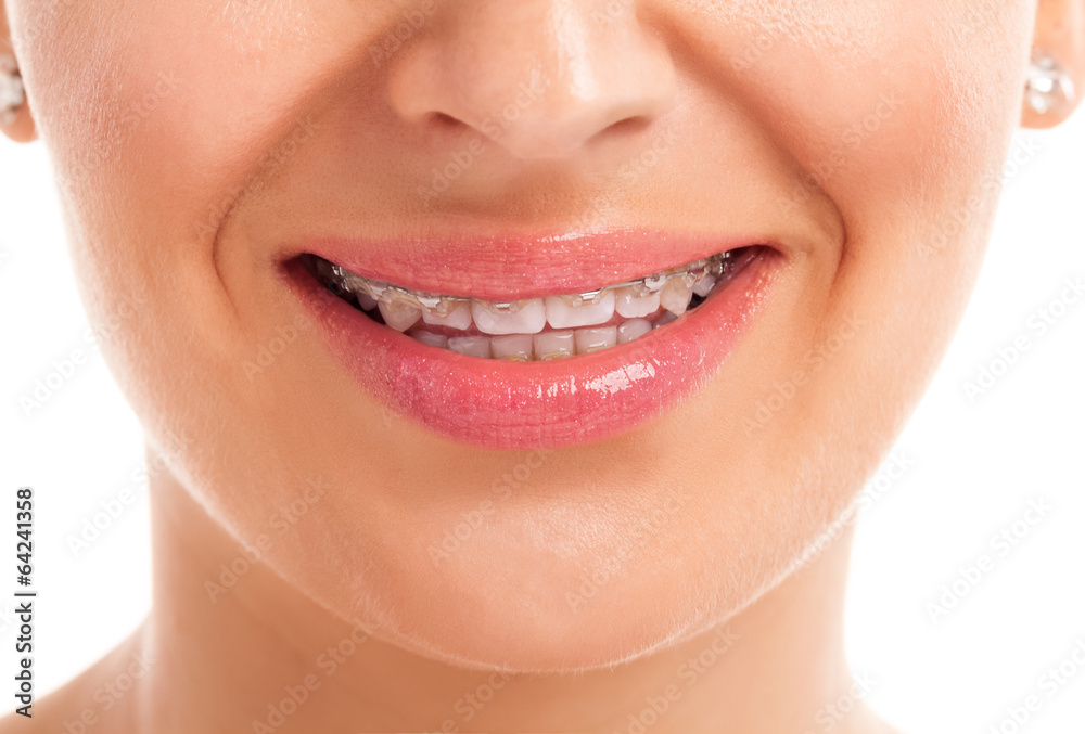 Obraz premium womans face with denture