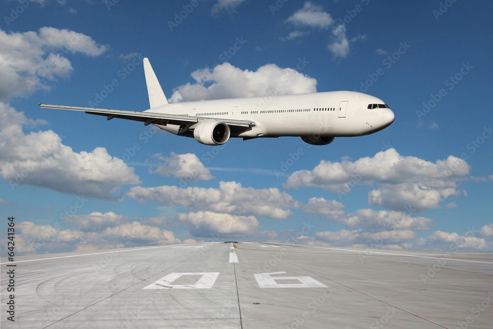 Low pass of white plane Low pass of white plane