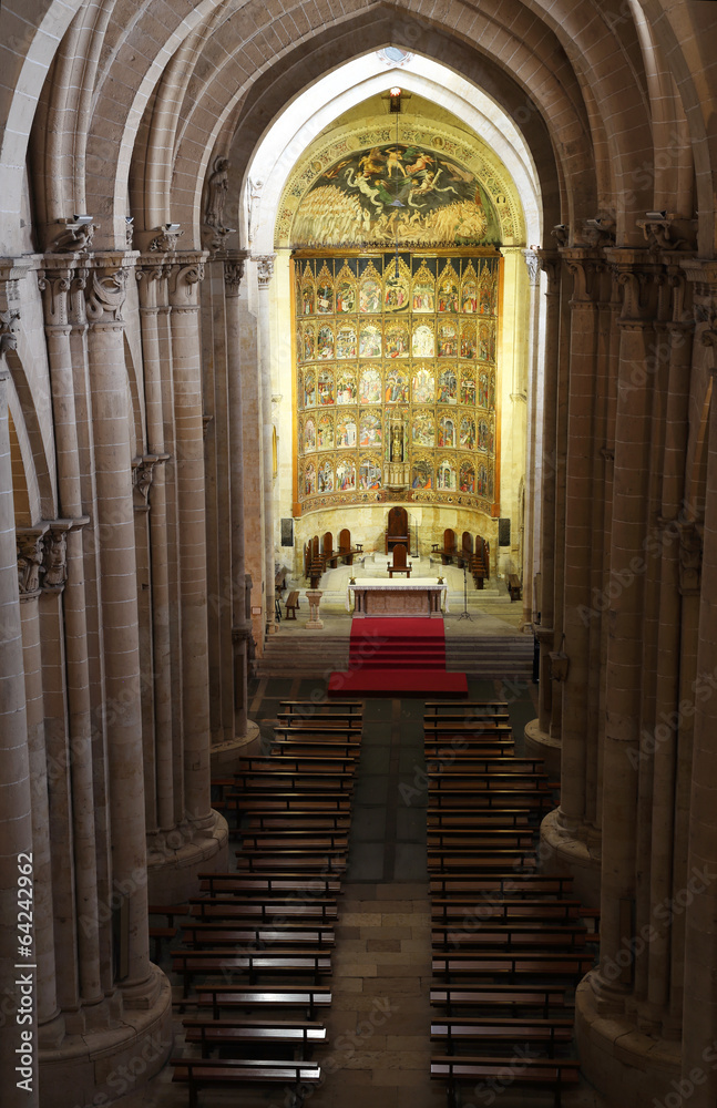Obraz premium The old cathedral, interior view, Salamanca