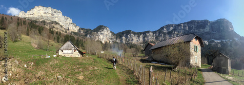 paysage  montagneux chartreuse