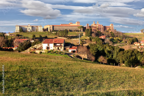 Historic building Comillas Pontifical University in Santander, S