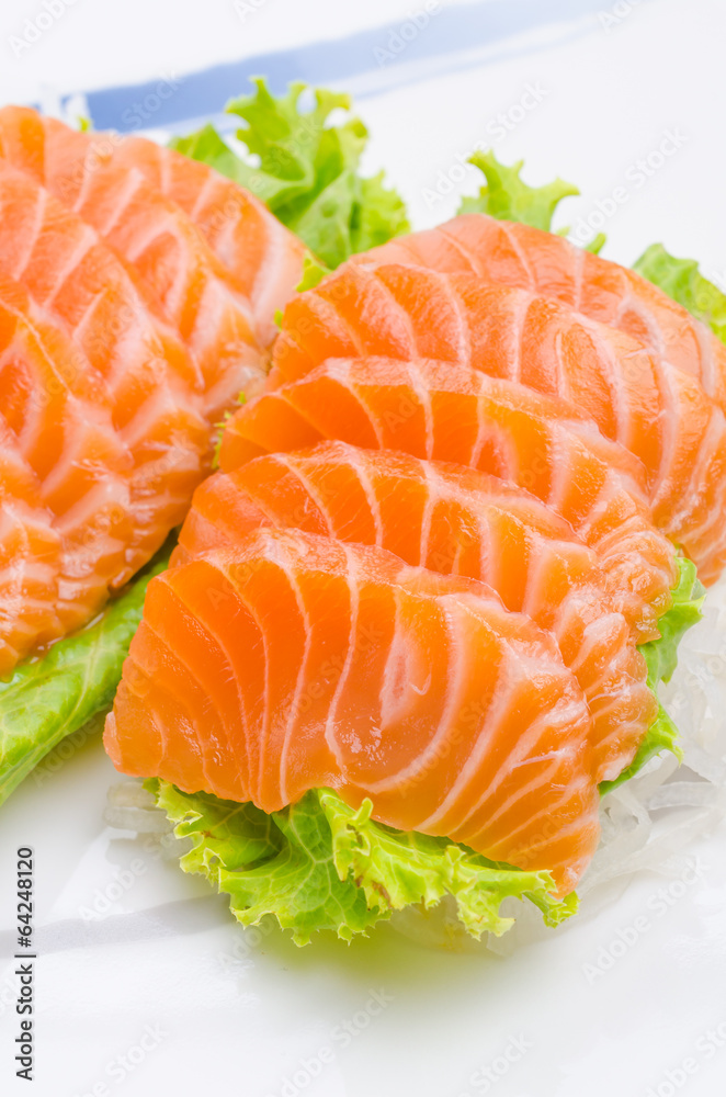 Salmon sashimi