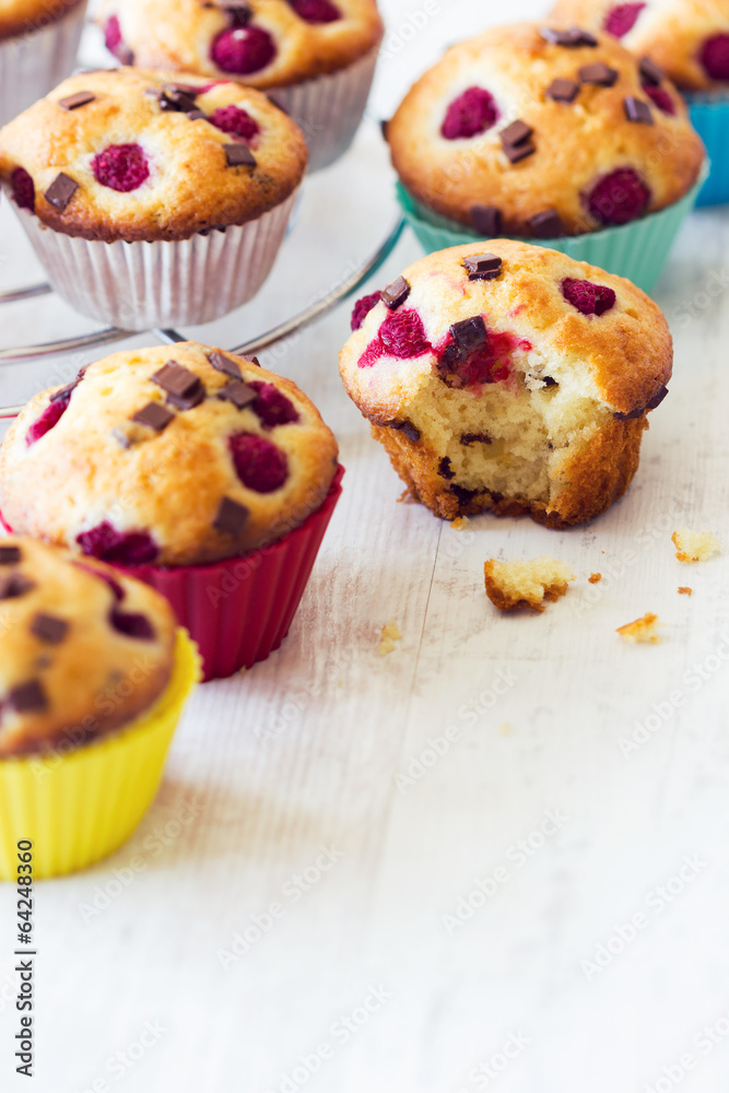 Delicious bitten muffin