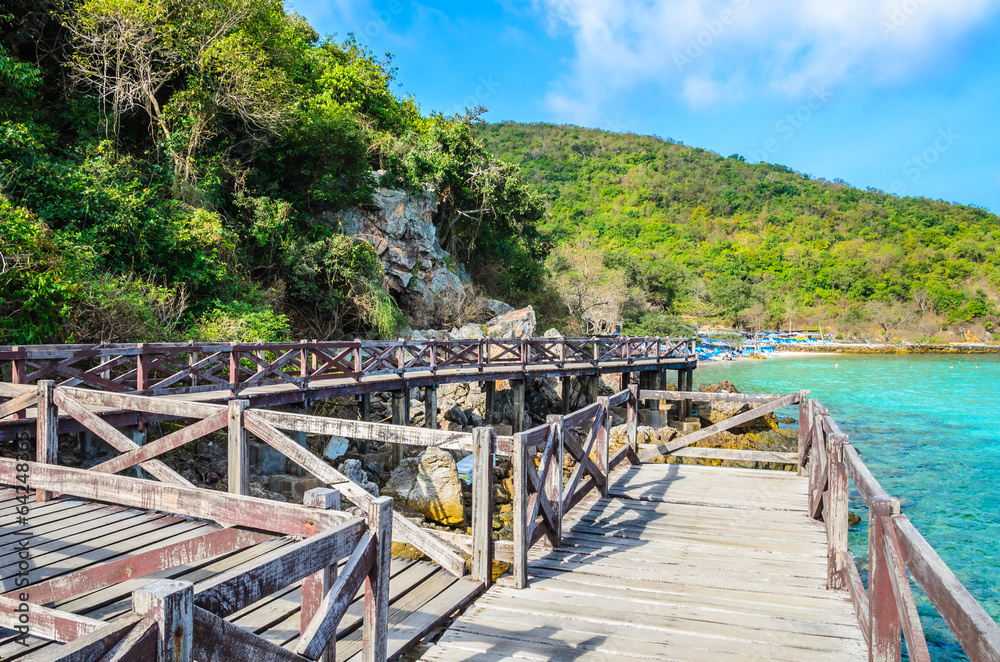 Obraz premium Koh larn beach island at Pattaya Thailand