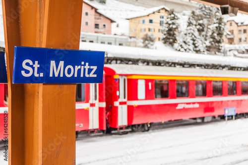 St. Moritz Train Station photo
