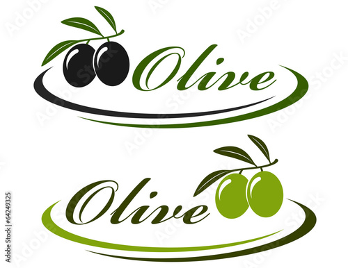 sign with olives