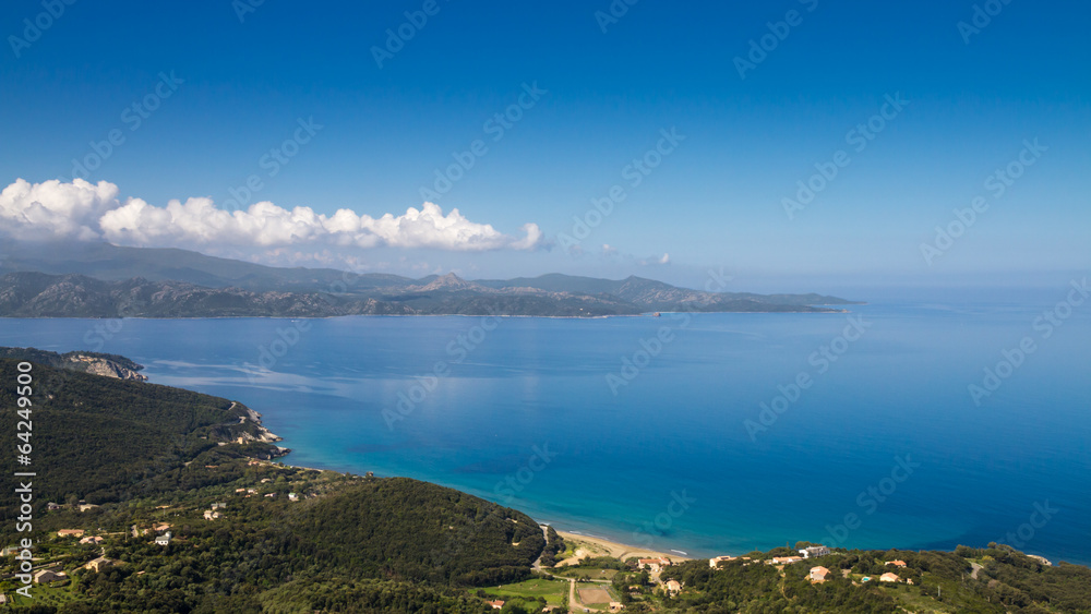 Coast of Cap Corse and Desert des Agriates in Corsica Coast of Cap Corse and Desert des Agriates in Corsica
