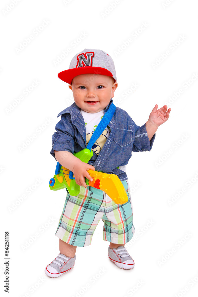 Little boy with guitar Little boy with guitar