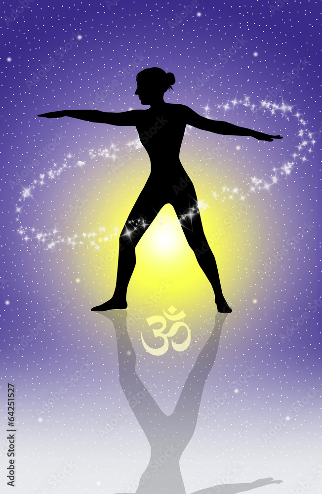 Illustration of yoga