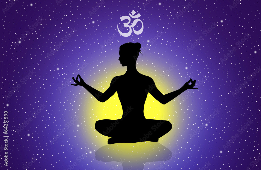 Illustration of yoga Illustration of yoga