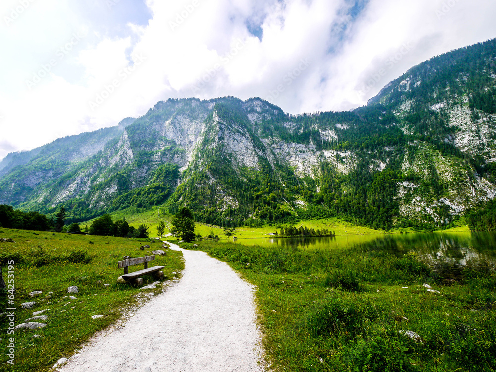 Road to Obersee, Berchtesgaden national park - Bavaria Germany