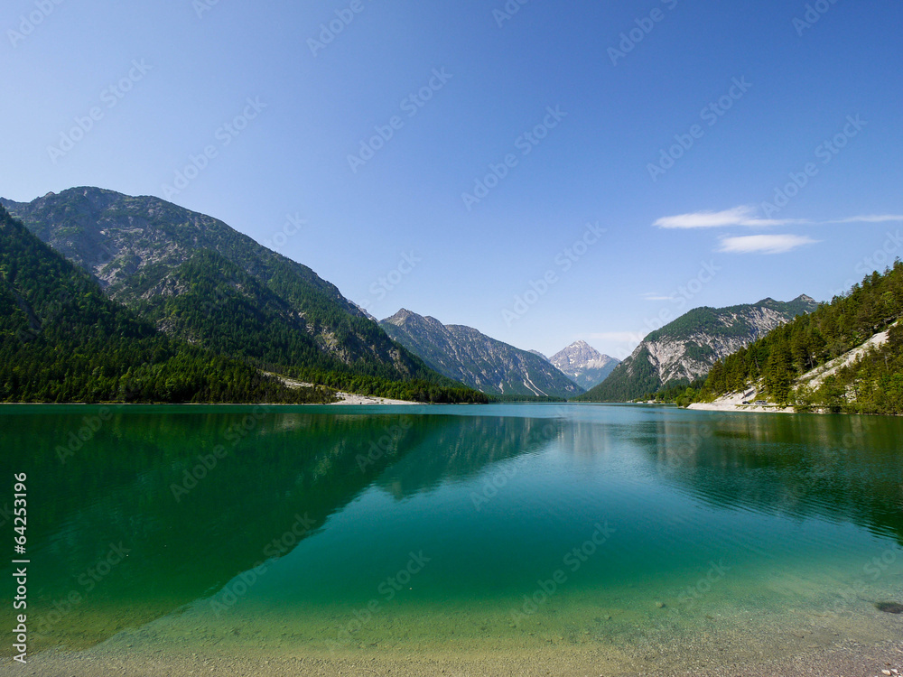 Plansse lake and Alps mountain, Austria