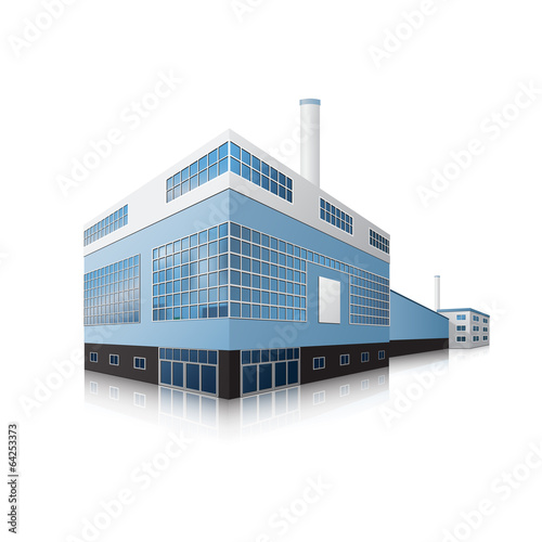 factory building with offices and production facilities