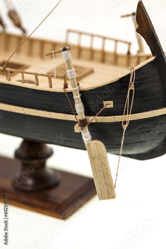 details of model of the ship - the details of model of the ship made manually of a tree. photographed by a close up