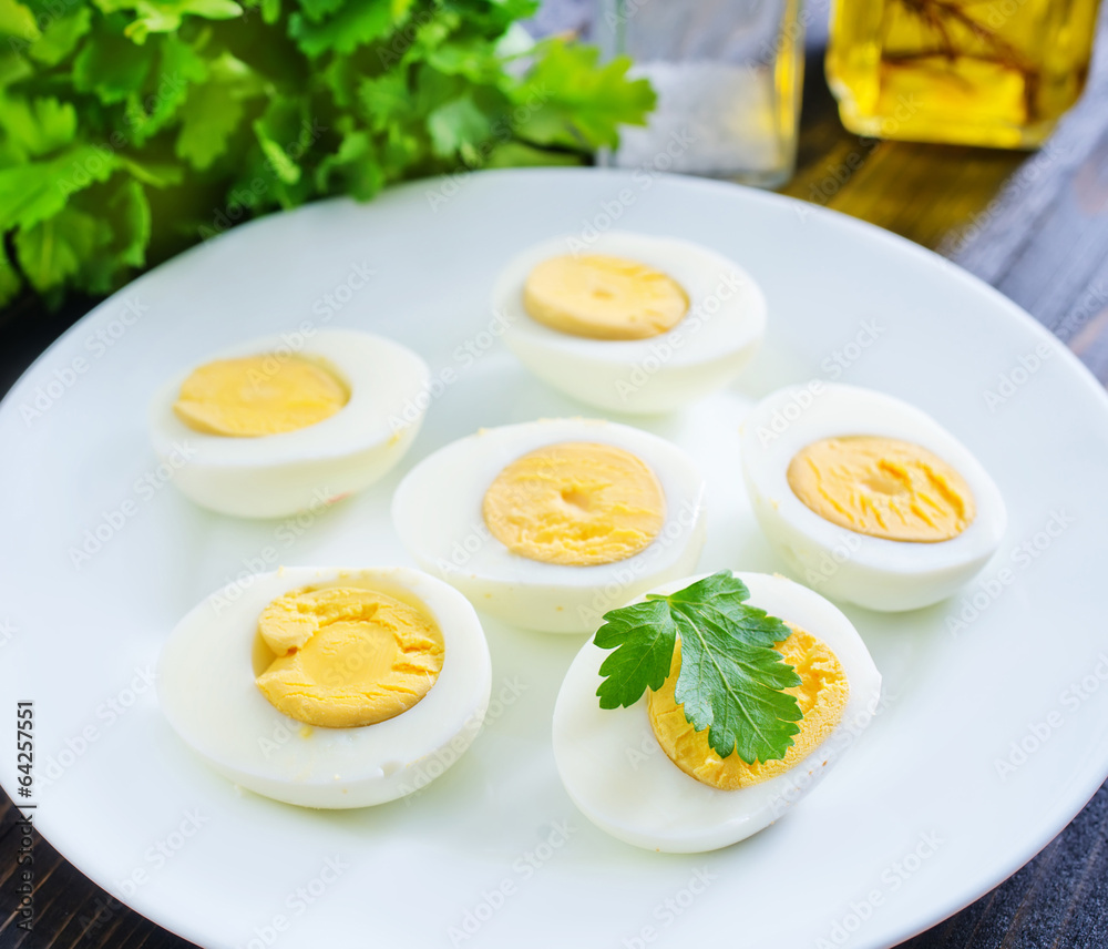 boiled eggs
