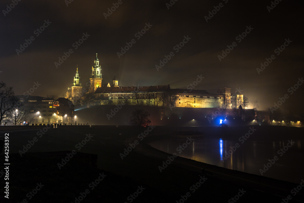 Poland, Krakow. Wawel Castle and Wistula Poland, Krakow. Wawel Castle and Wistula