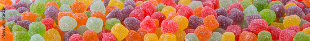 Colorful soft jelly candies Colorful soft jelly candies