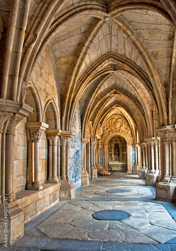 Cloister of the catherdal of Porto  Portugal