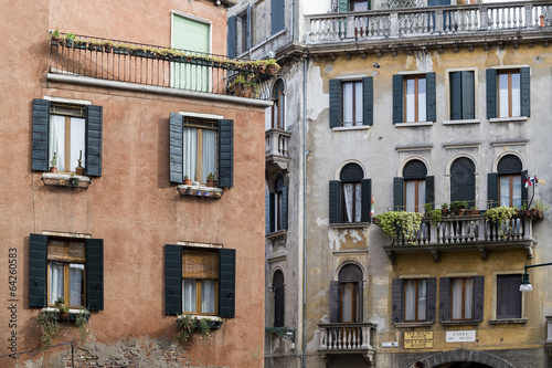 Traditional Houses in Venice, Italy