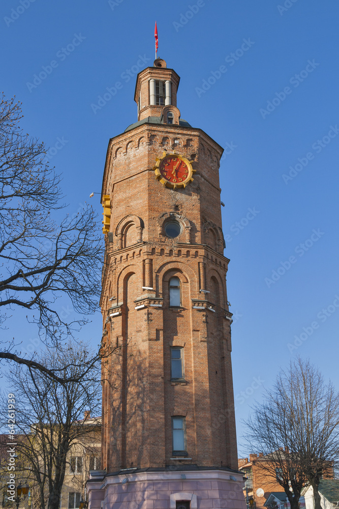 Water tower in Vinnitsa, Ukraine