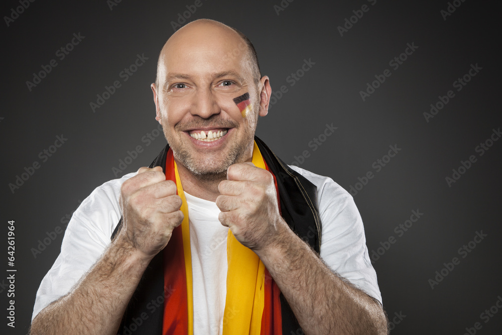 Fussball Fan Deutschland Stock Photo Adobe Stock