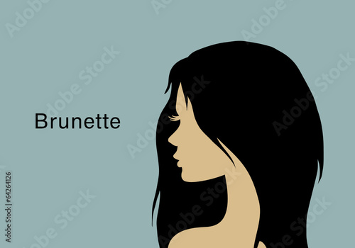 Young brunette woman