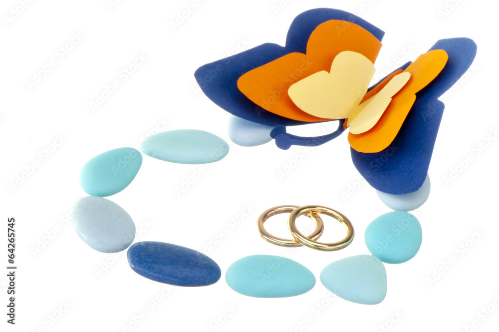 wedding ring  and weddings favors