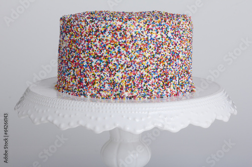 Cake with sprinkles