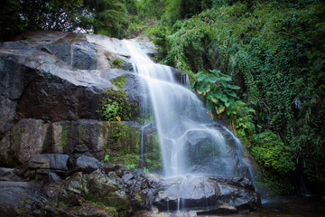 Saiku waterfall in national park at Prachuapkhirikhan province
