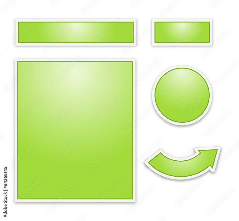 Obraz premium the web buttons set