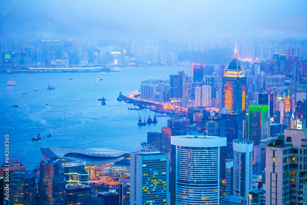 Fototapeta premium Hong Kong Skyline