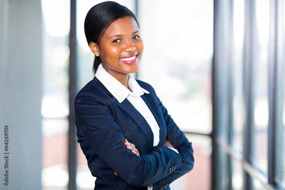 african american businesswoman with arms folded african american businesswoman with arms folded