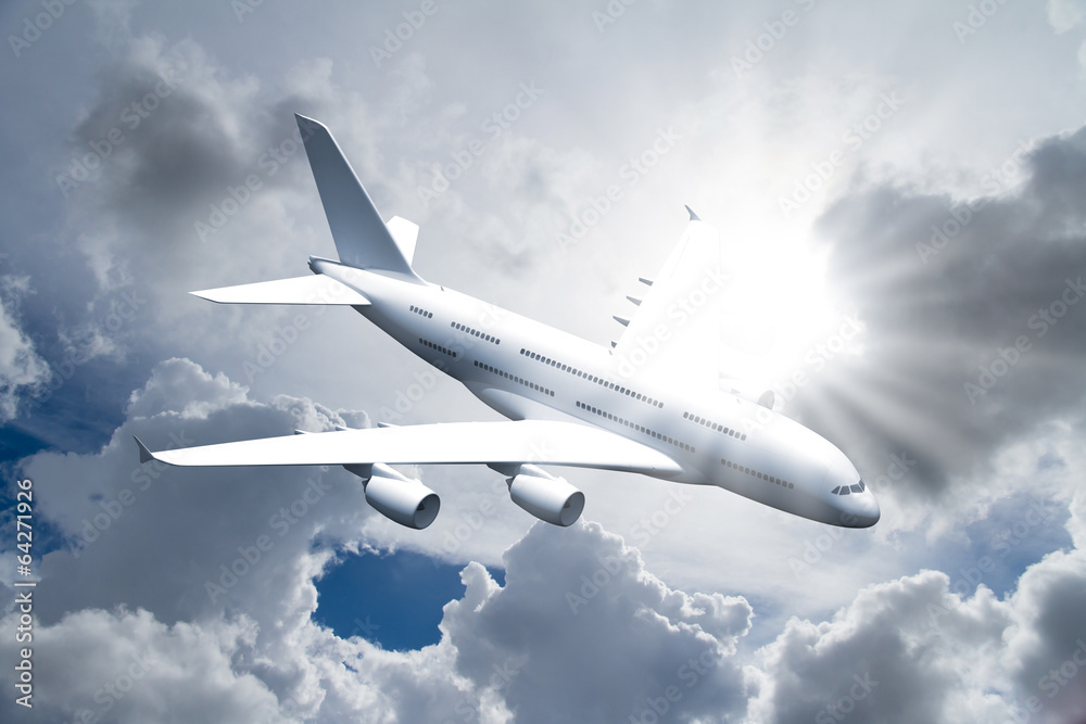 Obraz premium Passenger Air Plane Flying