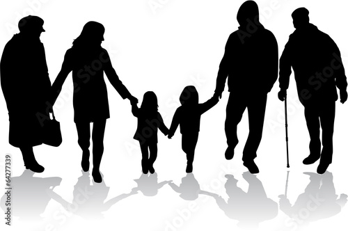Family silhouettes