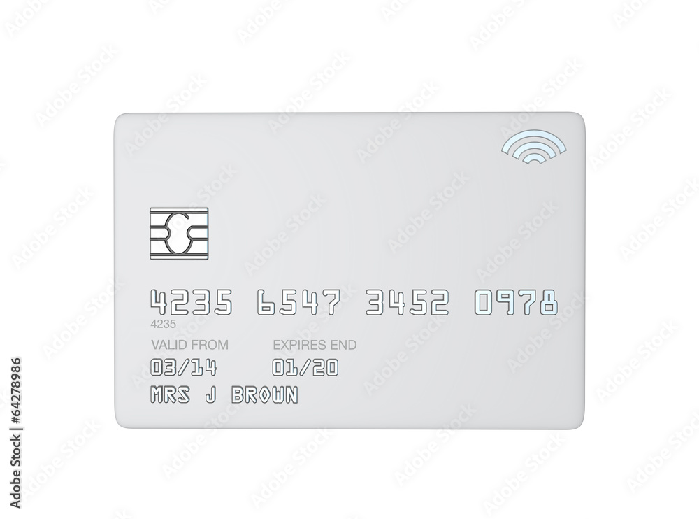 blank white template for a white credit card blank white template for a white credit card
