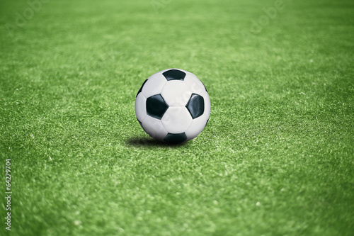 Football pitch with the ball, sports background © Zarya Maxim